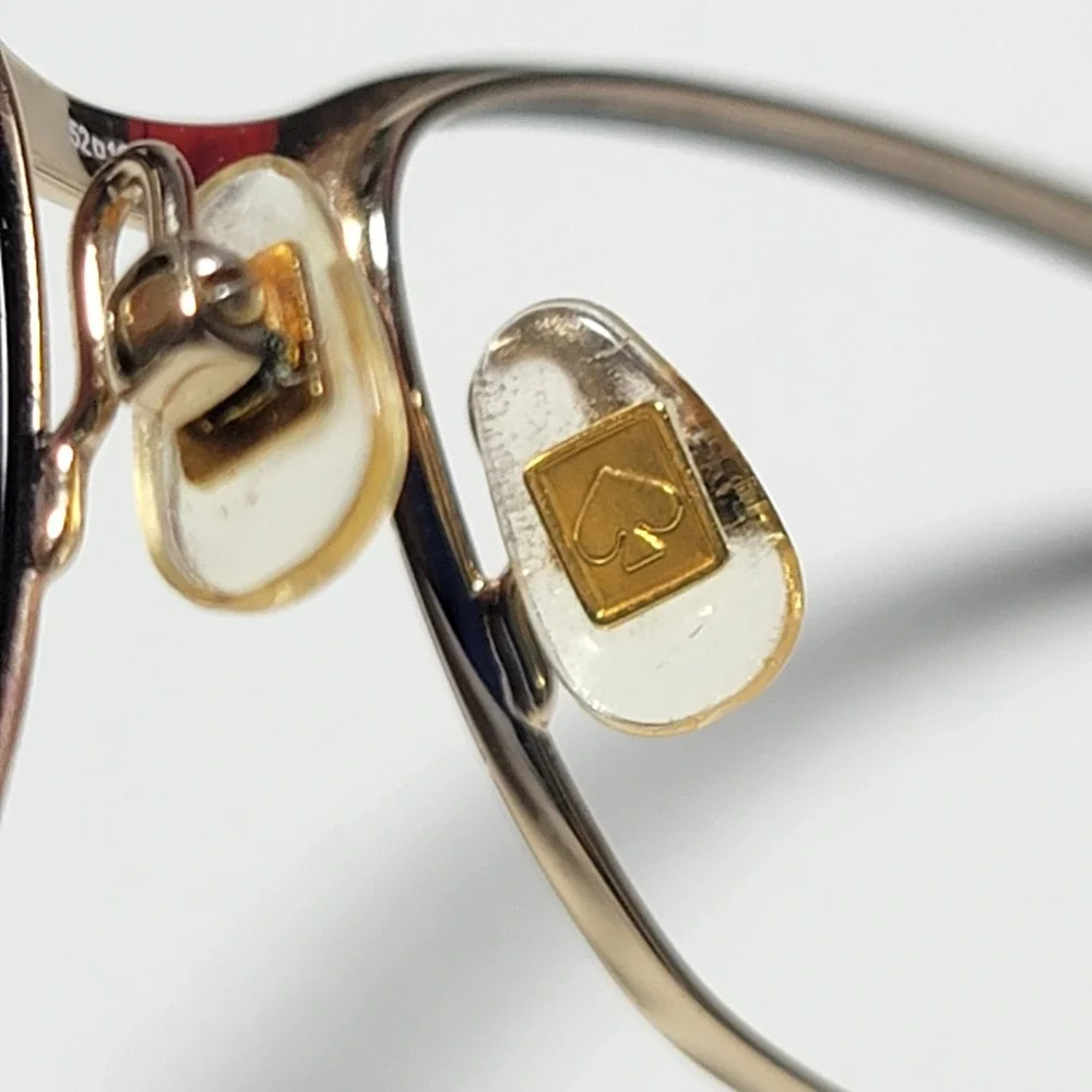 Kate Spade Laurianne WR7 Black Gold Tortoise Eyeglass Frames 52-16-140